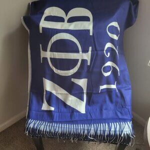 zeta phi beta throw blanket